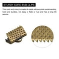 thumbnail image 4 of Unique Bargains 160Pack Ribbon Crimp Clamp Ends 10mm Cord End Clasp for DIY Craft Bronze Tone, 4 of 7