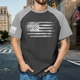 thumbnail image 2 of UAYOTSE Mens American Flag Shirt USA Air Force Tshirts Patriotic 4th of July T-Shirt Memorial Day Tee Tops XL Dark Gray, 2 of 4