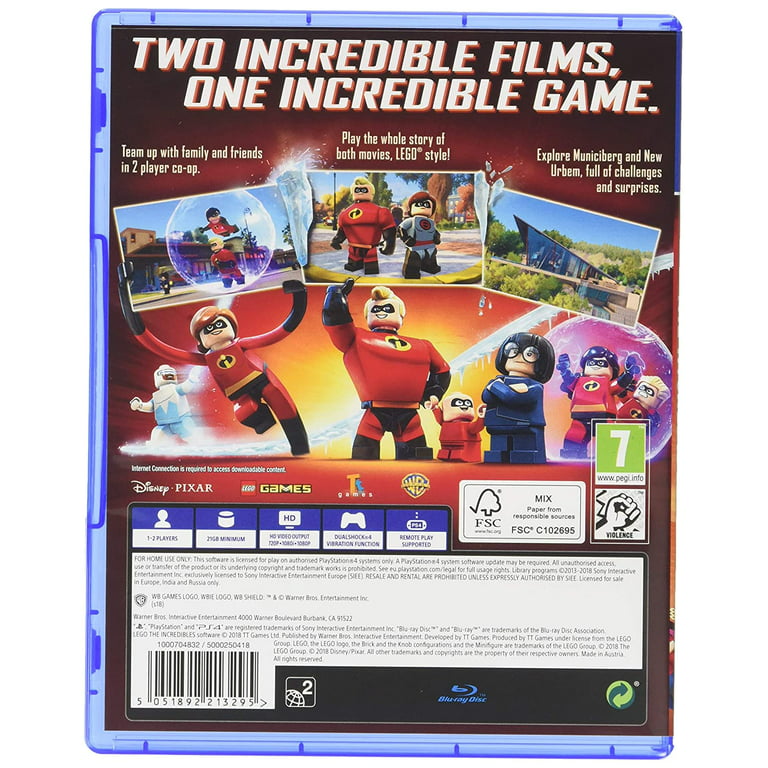 LEGO The Incredibles (PS4 4) Conquer crime and family life through both Disney-Pixar films - Walmart.com