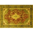 thumbnail image 1 of Ahgly Company Machine Washable Indoor Rectangle Persian Yellow Traditional Area Rugs, 3' x 5', 1 of 4