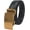 Black Buckle2, variant on Marshal Men's Genuine Leather Ratchet Dress Belt With Automatic Buckle Brown Buckle4, 54"