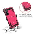thumbnail image 7 of FIEWESEY for Samsung Galaxy S22 Plus Case,Heavy Duty Shock-Absorption/High Impact Resistant Armor Holster Defender Case with Kickstand+Swivel Belt Clip Holster for Samsung Galaxy S22 Plus(Pink), 7 of 7