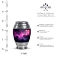 thumbnail image 2 of JAGASY Pink Galaxy Little Urn for Couple - Purple Small Urn for Ashes Adult Male - Funeral Urns for Human Ashes Keepsake - Handcrafted Cremation Urns for Men - (3 Inch), 2 of 7