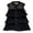 Black, variant on YM YOUMU Women Sleeveless Hollow Out Lace Patchwork Tank Tops Button Down Chiffon Tiered Ruffle Blouse Shirt