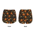 Adobk Spooky Sweets Print Women's Workout Shorts for Athletic Gym