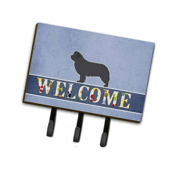Caroline's Treasures BB5568TH68 Newfoundland Welcome Leash or Key Holder, Triple, multicolor