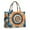 Orange Blue Tie, variant on Large Capacity Tote Bag,Colorful Tie Dye Pattern Handbag Fashion Luxury Tote Bag,15.7"x13"x 5.1" Inches,Laptop Compatible