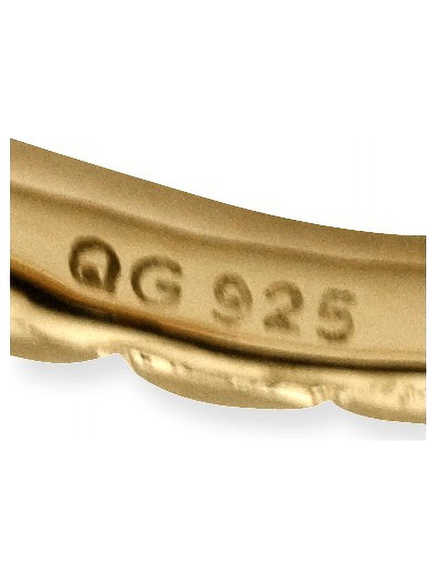 Sterling Silver Gold-Plated Twisted Ring