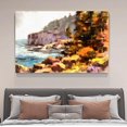 thumbnail image 1 of Póster de lienzo de playa rocosa, decoración de dormitorio, paisaje deportivo, decoración de oficina, regalo, estilo marco, 20 x 30 cm, 1 of 8