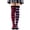 Red, variant on Women Long Over Knee Socks Color Block Asymmetric Halloween Left Right Foot Mandarin Duck Stockings Comfort Red
