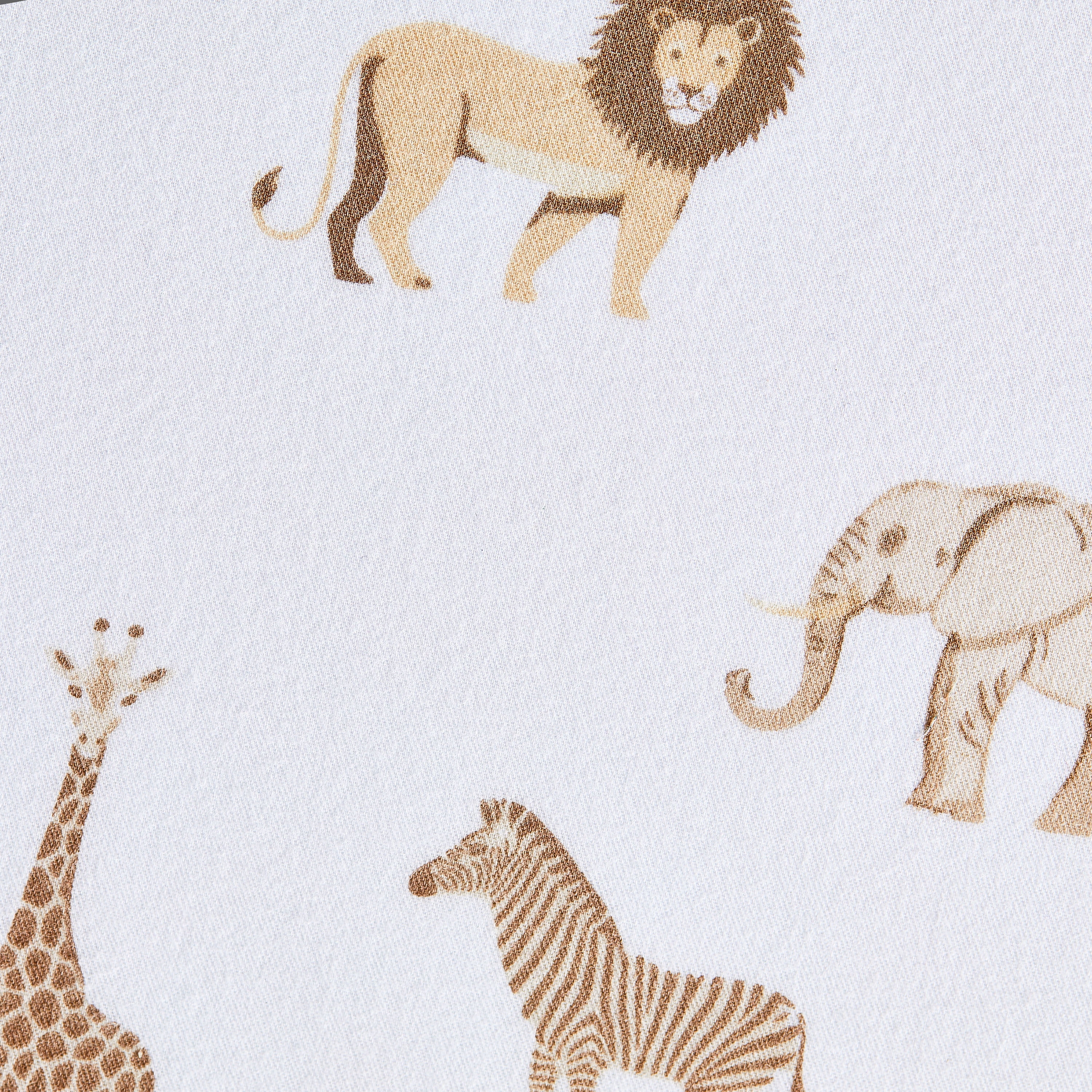 Parent's Choice 2-Piece Cotton Fitted Crib Sheets for Baby Boys and Girls, Safari