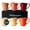 Magma Red, variant on Coffee Mugs set of 6 / Coffee Cups - 6 x 14 Oz Ceramic Mugs - Large Coffee Mugs - Microwave & Dishwasher safe - Palmanova Collection 