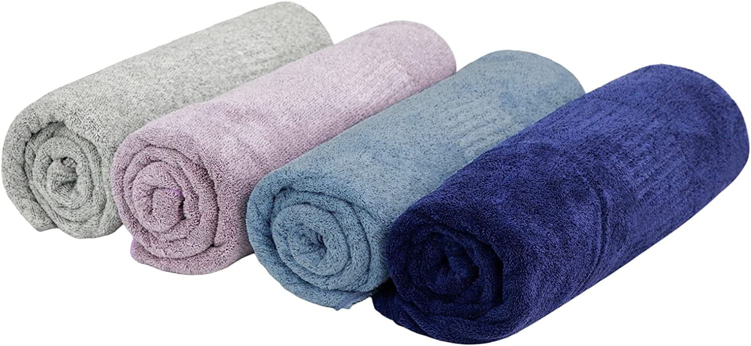 SEISSO Luxury Large Bath Towels 35 x 63 inch, Oversized Bath Sheets for  Bathroom, Kids Adults Plush Soft & Quick Dry Bath Towel Sheets for  Fitness,Sports,Spa,Hotel,Travel, Yoga, Purple (2pack) 