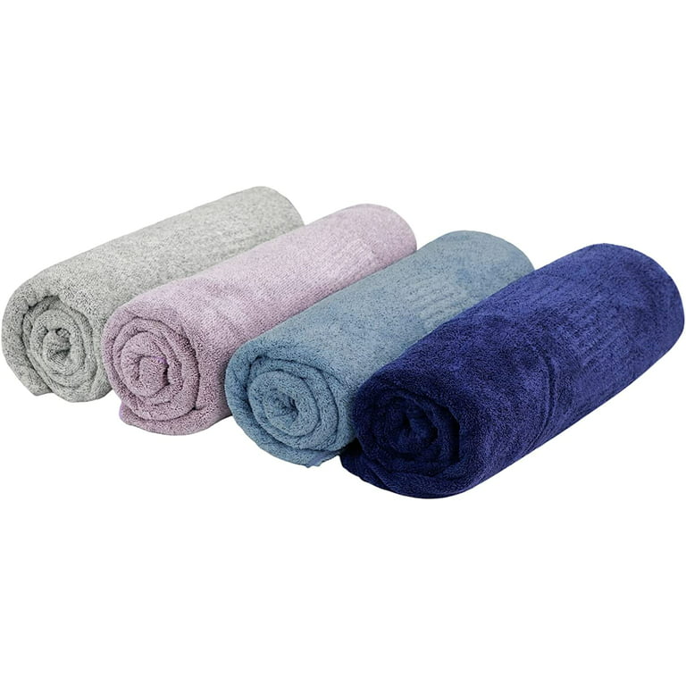 SEISSO Luxury Bath Towels for Bathroom Extra Large Bath Sheets , 2 Pack 63x  35 inches Super Soft Viscose Made from Bamboo Jumbo Bath Towels for