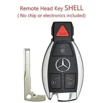 Mercedes Benz 1997-2014 4 Button Fobik Key SHELL CASE NEC & BGA A    USA Seler