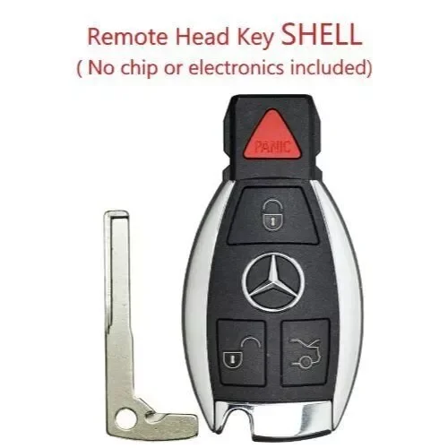Mercedes Benz 1997-2014 4 Button Fobik Key SHELL CASE NEC & BGA A    USA Seler