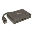 thumbnail image 1 of Eaton Tripp Lite Série 4Port DisplayPort Multi Stream Transport MST Hub 4K DP 1.2 à DP - Répartiteur Vidéo - 4 x DisplayPort - de Bureau - Conforme TAA, 1 of 8