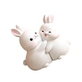 thumbnail image 1 of Rabbit Bookends Book Stand Holder Resin Figurines for Home Cabinet Decor, 1 of 9