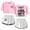 Pink, white, variant on Stray Kids Women's Summer Fashion Street Style Short Sleeve Shorts Set
