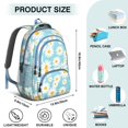 thumbnail image 5 of Sunflower Backpack for School,Cute School Bag,Schoolbag with Adjustable Shoulder Straps & Padded Back,16.9 Inch, 5 of 5