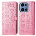 thumbnail image 4 of Funda Cartera FOXDOCK para Motorola Moto G 2025 , Flip PU con Relieve de Gatos y Perros, Tarjetero y Soporte, 4 of 6