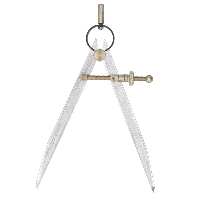 Jauge d'Espacement Séparateur d'Aile Réglable Boussole de Dessin en Cuir Outils de Menuiserie 8 Po