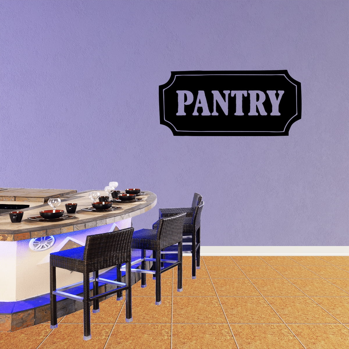 Pantry Vinyl Wall Decal Quote Funny Kitchen Sticker Sinning Room Decor Xj440 Walmart Com Walmart Com