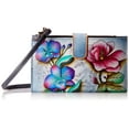 thumbnail image 1 of Anuschka Women's, Handpainted Leather Large Smart Phone Case & Wallet, 1 of 6