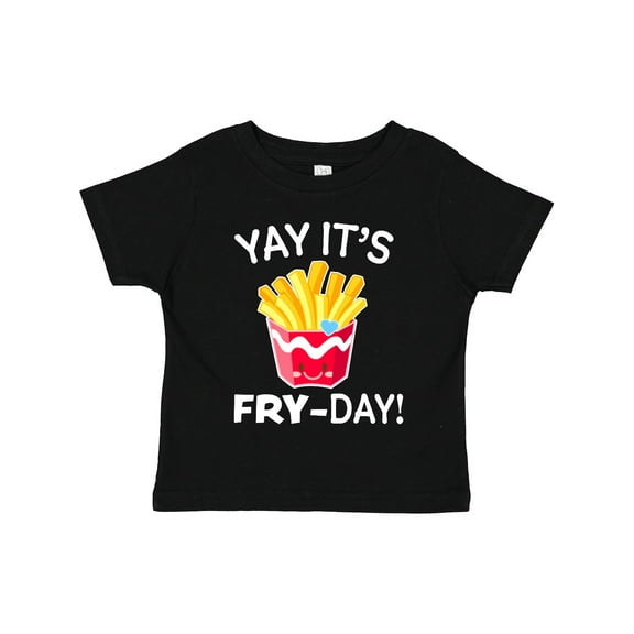 Inktastic Yay Its Fry Day with Cute French Fries Boys or Girls Toddler T-Shirt