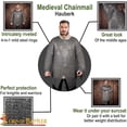 thumbnail image 4 of Lord of Battles Medieval Flat Ring Chainmail Shirt Hauberk, Mild Steel Round Riveted and Alternating, 9 mm 17gauge, Natural, 4 of 6