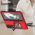 thumbnail image 2 of Case for Samsung Galaxy Z Fold 4 Case Kickstand Holder Built-in Magnetic Car Mount Shockproof Camera Protective Case for Samsung Galaxy Z Fold 4 Phone Case (Green), 2 of 9