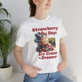 thumbnail image 4 of Strawberry Days, Bella & Canvas, Cotton Short Sleeve T-Shirt, XS - 4XL, 4 of 5