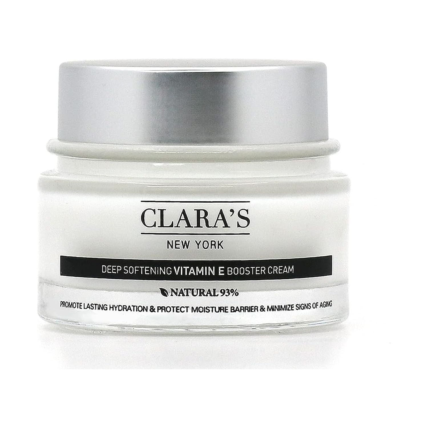 CLARA'S NEW YORK Deep Softening Vitamin E Booster Cream 1.69 fl oz. (50ml), Made for Healthy Glowing Skin