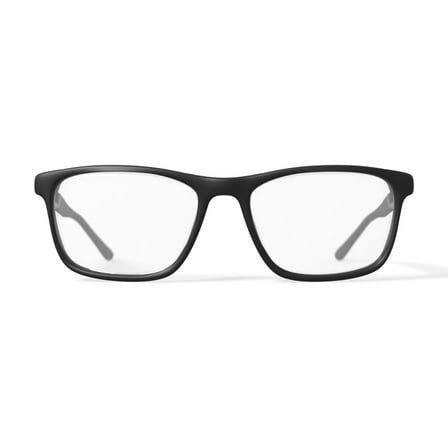 OCTO180 IKNOW Square Prescription Eyeglasses with Case, Black