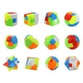 thumbnail image 4 of plastic kids educational toy Kongming Luban lock Blocks Ball square tetrahedron Jupiter Tic-Tac-Toe Cage Wine barrel locks Students disassembling toys, 4 of 7