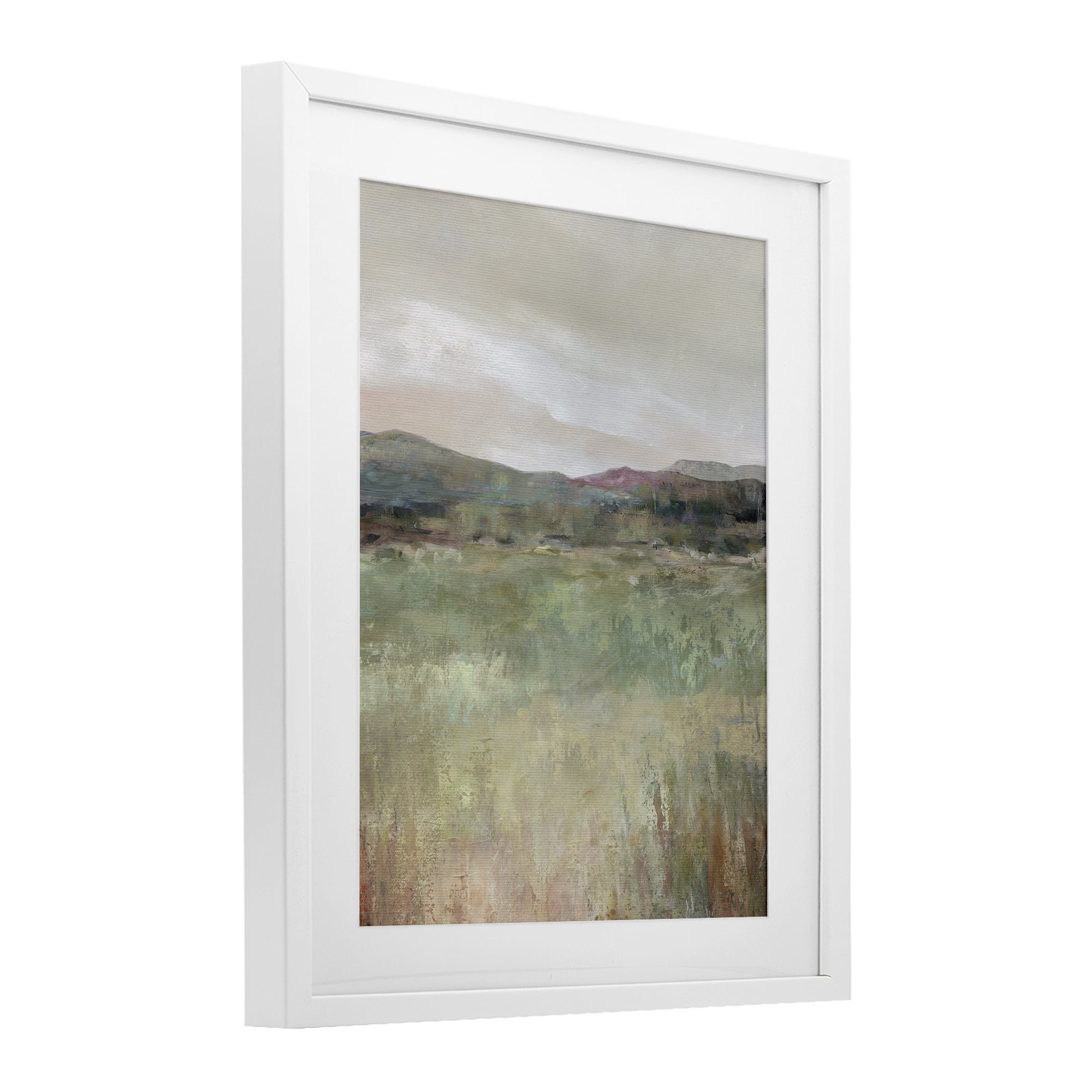 Stupell Industries Abstract Glimpse of Spring White Framed Print Under Glass, design by Carol Robinson