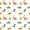 White Orange, variant on Homewish Cute Cartoon Dino Twin Quilt Set,Kawaii Plants Twin Coverlet Set,White,2pcs
