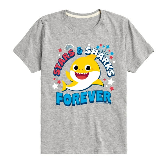 Baby Shark - Stars and Sharks - Toddler Short Sleeve T-Shirt