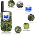thumbnail image 3 of Walkie Talkies para niños TANGJMXG radio portátil de 3 km 22 canales con Linterna para acampar al aire libre, 3 of 5