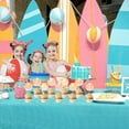 thumbnail image 4 of Fangleland Pool Party Birthday Cupcake Toppers Decorations for Girl, Groovy 70s Hippie Retro Theme Hello Summer Cake Decorations, 24Pcs Cupcake Toppers Picks Baby Shower Party Supplies, 4 of 7