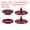 Deep Red, variant on Uxcell 200 Set Plastic Snaps T5 Round Resin No-Sew Button Fasteners Kit Deep Red