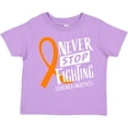 thumbnail image 3 of Inktastic Never Stop Fighting Leukemia Awareness Orange Ribbon Boys or Girls Toddler T-Shirt, 3 of 5