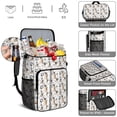 thumbnail image 5 of Travel Cooler Bag - Pug and Footprints Camping Beer Cooler Backpack with Bottle Opener- Waterproof Insulated Picnic Backpacks - Cooler Bag for Beach, 5 of 6