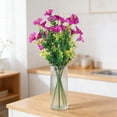 thumbnail image 6 of OAVQHLG3B Artificial Flowers for Indoor Outdoors Fake Silk Morning Glory Flowers with Eucalyptus Faux Plants UV Resistant Spring Summer Decoration for Garden Porch Yard Home Outdoor Decor, 6 of 6