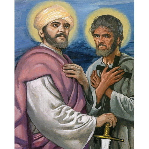Catholic print picture - St Philip and James N - 8" x 10" ready to be framed