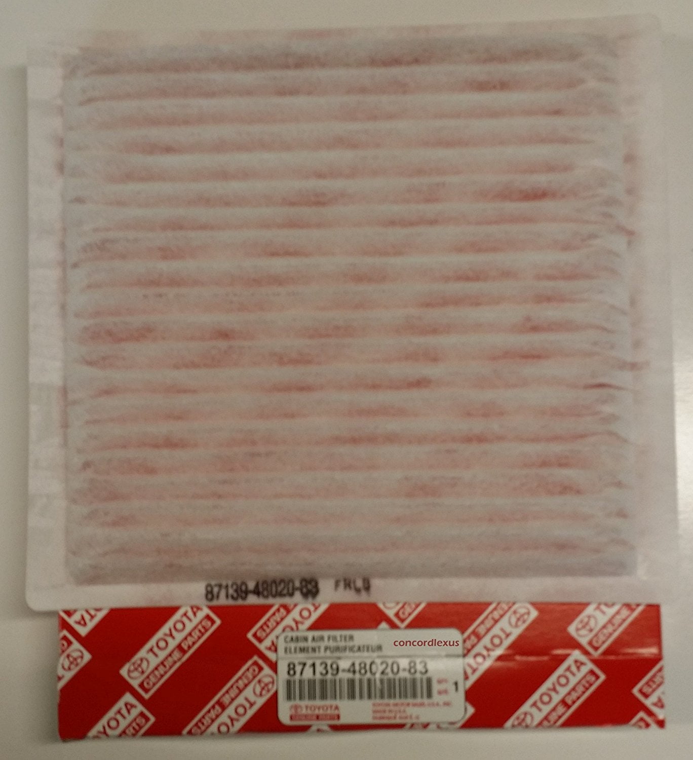 Toyota Genuine Parts 87139-48020-83 Cabin Air Filter