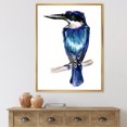thumbnail image 2 of Style Blue Kingfisher Bird 16 in x 32 in Framed Painting Canvas Art Print, by Designart, 2 of 5