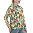 thumbnail image 2 of Yiaed Retro With Joysticks Print Womens Casual Hoodies Crew Neck Long Sleeve Sweatshirts With Pocket Pullover Tops Women's Hooded Sweatshirt-XX-Large, 2 of 5