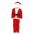 thumbnail image 1 of Conjunto De Disfraz De Papá Noel Para Niños, Traje De Navidad Para Festival, Carnaval, Año Nuevo, Niño De 4 A 6 Años, 3x, 1 of 8