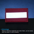 thumbnail image 5 of Uxcell 2x3" Reflective Patch Hook and Loop Fastener Safety Applique, Red 4 Pack, 5 of 6
